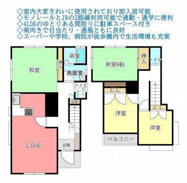 物件画像 一戸建て千葉市若葉区若松町間取り