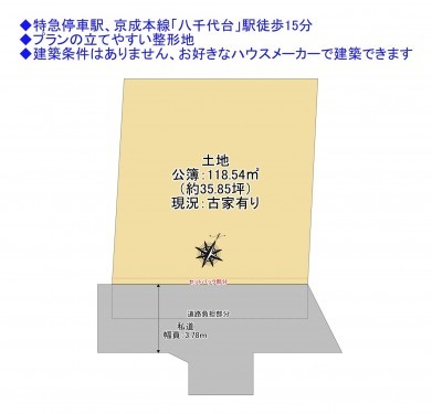 物件画像 土地八千代市八千代台東間取り