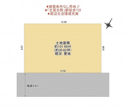 物件画像 土地船橋市習志野台間取り