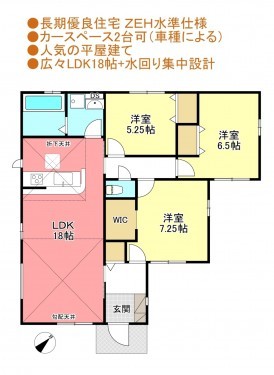 物件画像 一戸建て四街道市鹿渡間取り