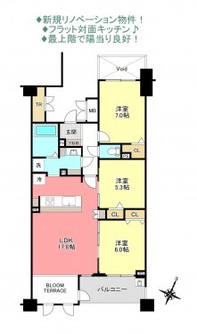 物件画像 マンション船橋市習志野台間取り