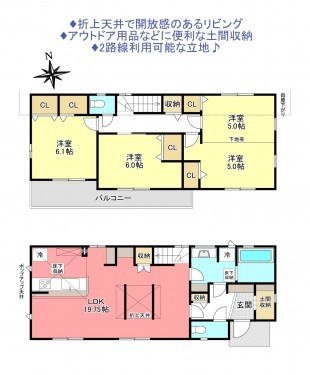 物件画像 一戸建て八千代市大和田間取り