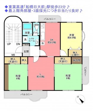 物件画像 マンション船橋市松が丘間取り