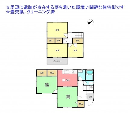 物件画像 一戸建て千葉市若葉区桜木間取り