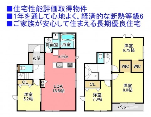 物件画像 一戸建て四街道市さちが丘間取り