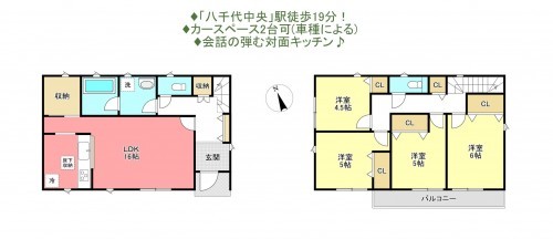 物件画像 一戸建て八千代市大和田新田間取り