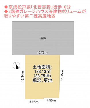 物件画像 土地船橋市習志野台間取り