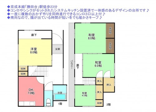 物件画像 一戸建て八千代市上高野間取り