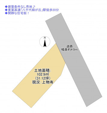 物件画像 土地八千代市大和田新田間取り