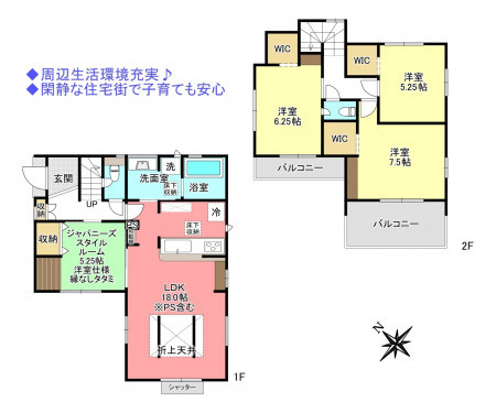 物件画像 一戸建て船橋市松が丘間取り