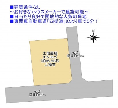 物件画像 土地四街道市大日間取り