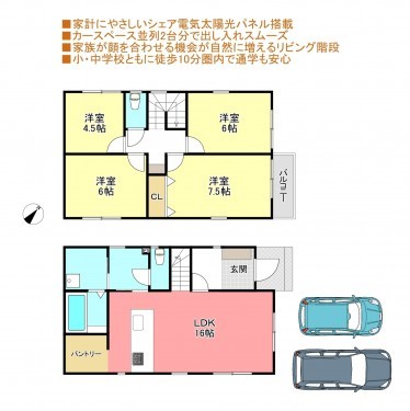 物件画像 一戸建て四街道市栗山間取り