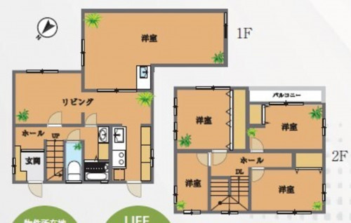 物件画像 一戸建て千葉市若葉区中田町間取り