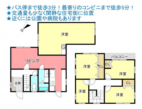 物件画像 一戸建て千葉市若葉区中田町間取り