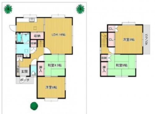 物件画像 一戸建て千葉市若葉区殿台町間取り