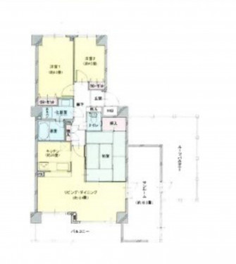 物件画像 マンション千葉市若葉区若松町間取り