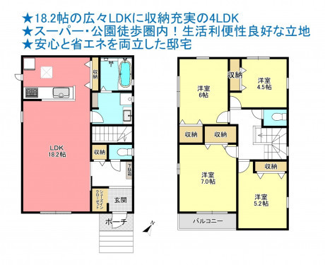 物件画像 一戸建て千葉市若葉区小倉台間取り