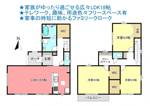物件画像 一戸建て千葉市若葉区大宮台間取り