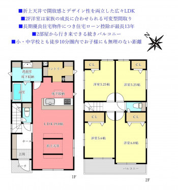 物件画像 一戸建て千葉市若葉区千城台西間取り