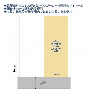 物件画像 土地千葉市若葉区千城台東間取り