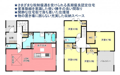 物件画像 一戸建て千葉市若葉区北大宮台間取り