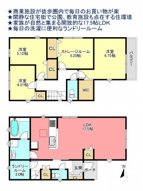 物件画像 一戸建て四街道市大日間取り