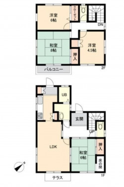 物件画像 一戸建て千葉市若葉区桜木間取り