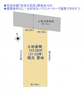 物件画像 土地八千代市高津間取り