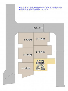 物件画像 土地八千代市上高野間取り