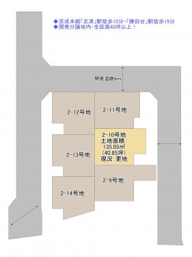 物件画像 土地八千代市上高野間取り