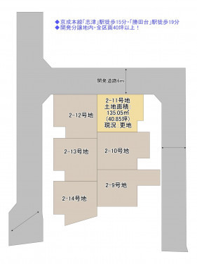 物件画像 土地八千代市上高野間取り
