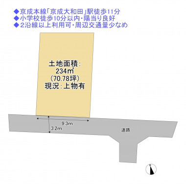 物件画像 土地八千代市大和田間取り