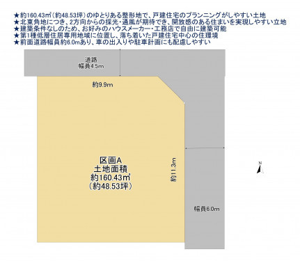 物件画像 土地千葉市若葉区若松台間取り