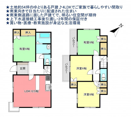 物件画像 一戸建て千葉市若葉区加曽利町間取り