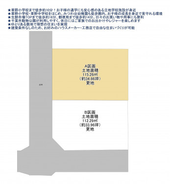 物件画像 土地千葉市若葉区愛生町間取り