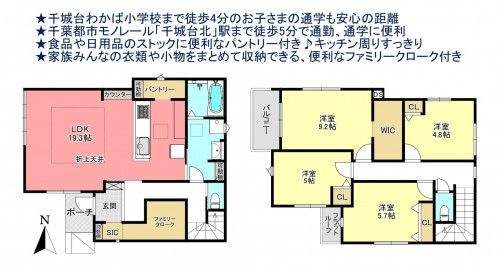 物件画像 一戸建て千葉市若葉区千城台北間取り