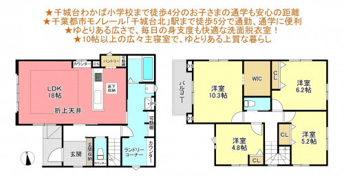 物件画像 一戸建て千葉市若葉区千城台北間取り