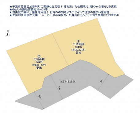 物件画像 土地千葉市若葉区加曽利町間取り