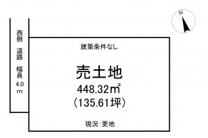 須賀川市木之崎、土地の間取り画像です