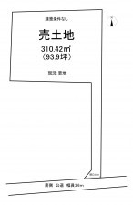 郡山市富田町、土地の間取り画像です