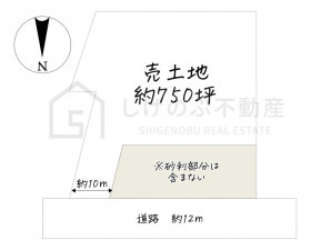 湖南市下田、土地の間取り画像です