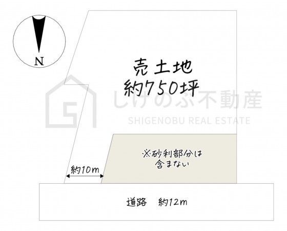 湖南市下田、土地の間取り画像です