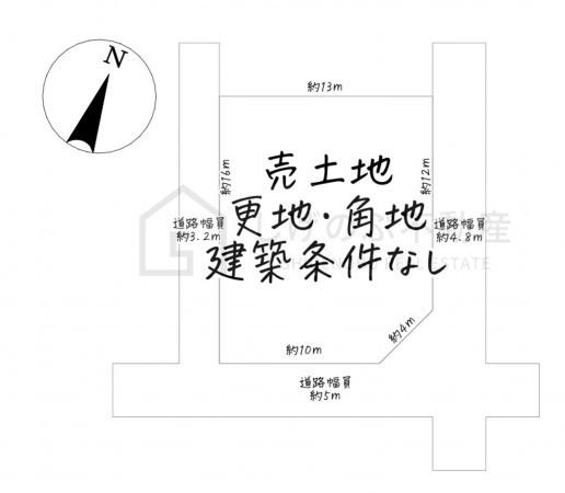 甲賀市甲南町耕心、土地の間取り画像です