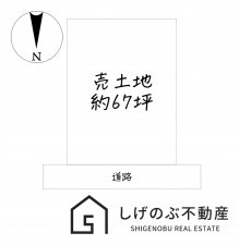 甲賀市甲南町希望ケ丘本町、土地の間取り画像です