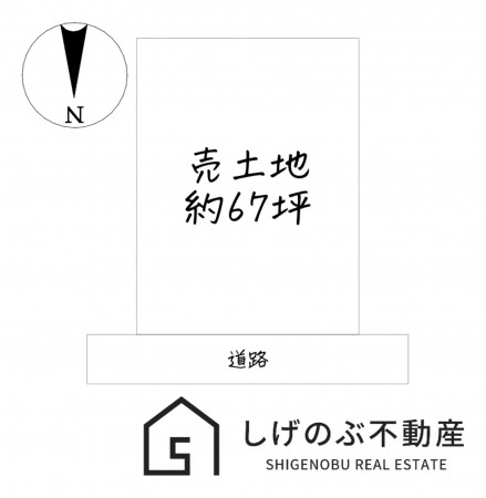 甲賀市甲南町希望ケ丘本町、土地の間取り画像です