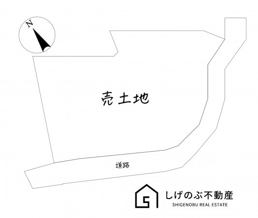 湖南市石部口、土地の間取り画像です
