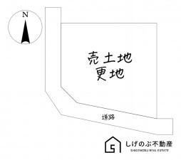 湖南市正福寺、土地の間取り画像です