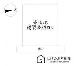 湖南市サイドタウン、土地の間取り画像です