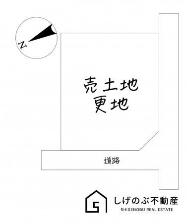 湖南市岩根、土地の間取り画像です