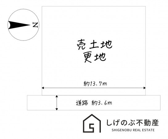 湖南市正福寺、土地の間取り画像です